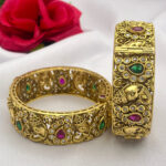 Traditional Antique Ganesh Design Gold Platted Bangles