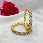 Hexa Shine Kundan Bangles