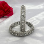 Rhodium Plated Silver Bangles