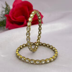 Antique Oval Kundan Bangles
