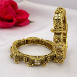 Rajwadi Antique Kundan Bangle