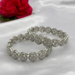 AD Bangles With Floral Pattern