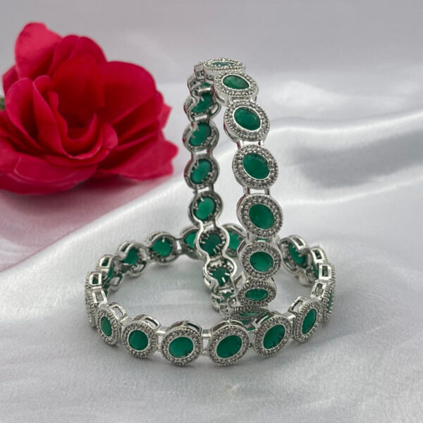 Emerald Stone Designer Bangles