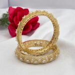 Gold-Plated AD Stone Bangles