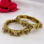 Rajwadi Antique Kundan Bangle