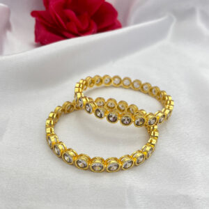 Polki Round Shape Bangles