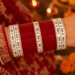 Basic Chura With Kundan Dot Bangle