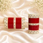 Basic Chura With Kundan Dot Bangle
