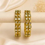 Dual Line Drop & Square Kundan Single Line
