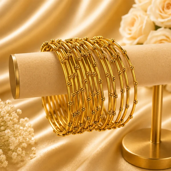 Flower Dotted Bangle