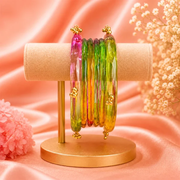 Jelly Bangles Set (Light-Multi)