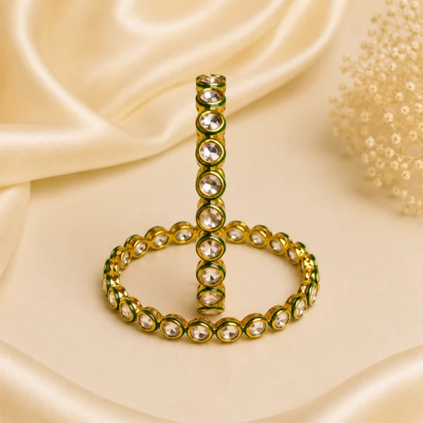 Meenakari Round Kunda Kada