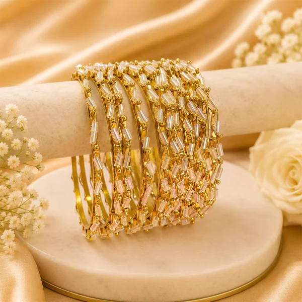 Nalki Metal Bangles (12 Pcs)