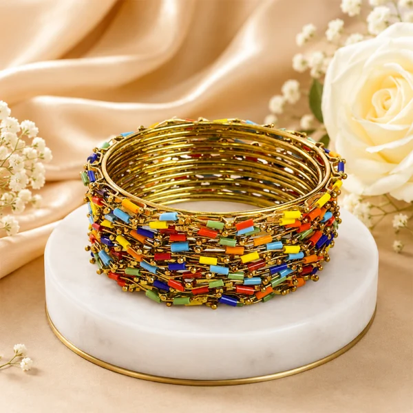 Nalki Metal Bangles (12 Pcs)