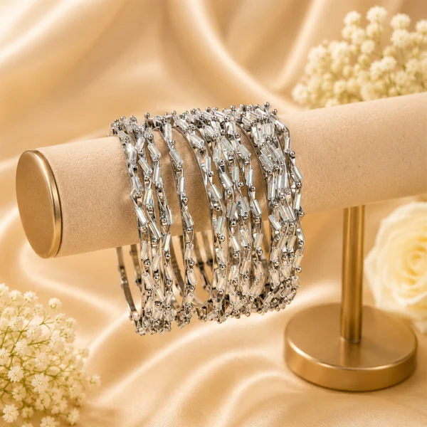 Nalki Metal Bangles (12 Pcs)