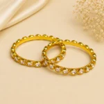 Oval-Kundan Single Line Kada