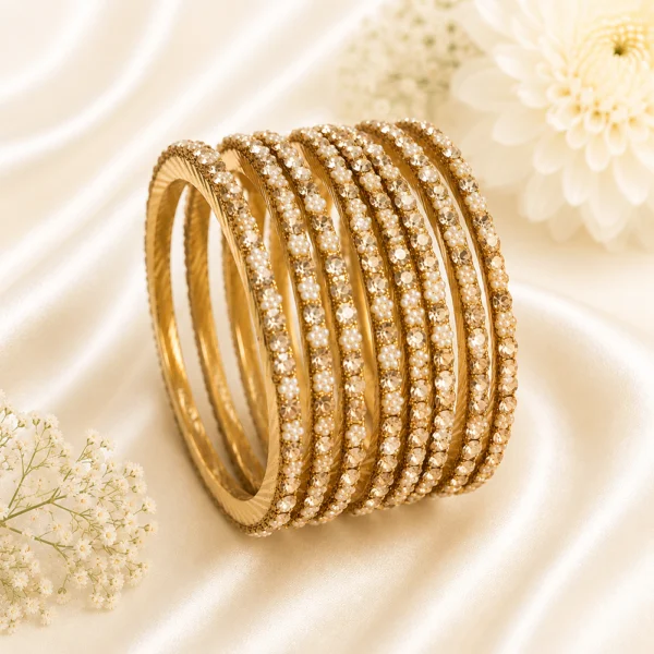 Pearl Star Stone Bangles
