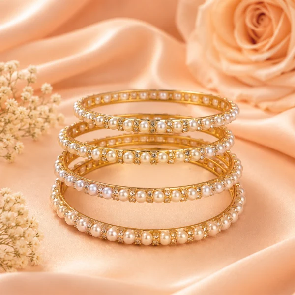 Pearl Stone Bangle