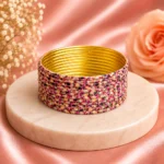 Printed Metal Bangle - G.P. Pink
