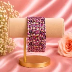Printed Metal Bangle - G.P. Pink