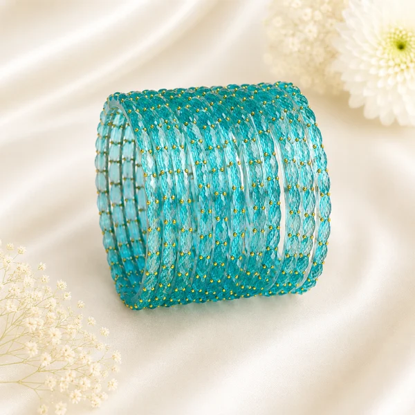 Rain Drop Glass Bangles