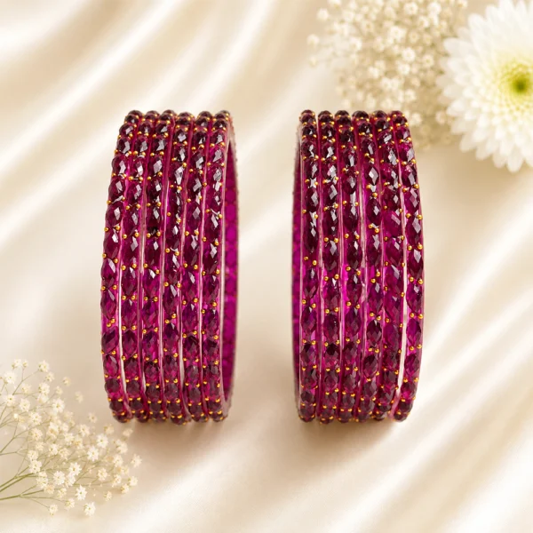Rain Drop Glass Bangles