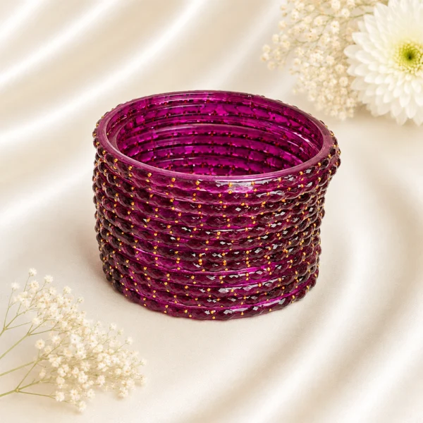 Rain Drop Glass Bangles