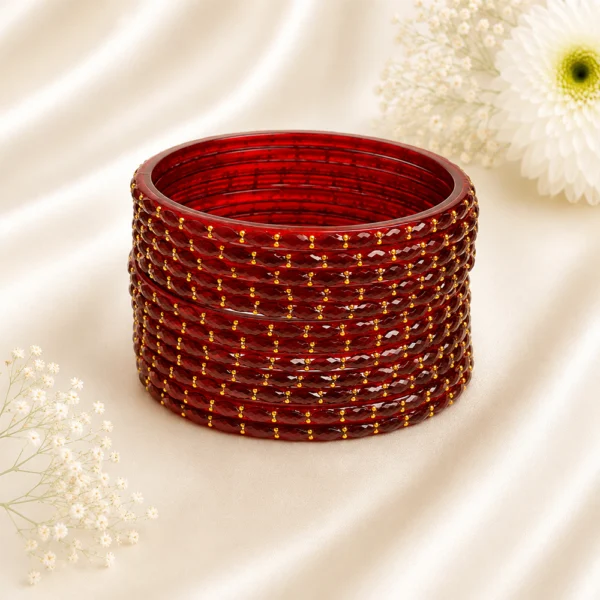 Rain Drop Glass Bangles