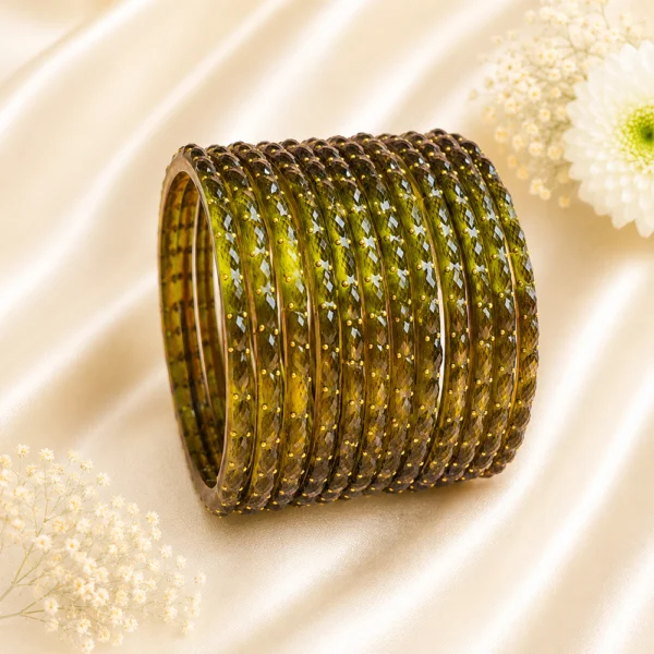 Rain Drop Glass Bangles