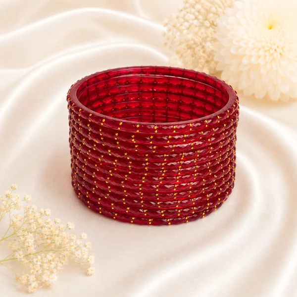 Rain Drop Glass Bangles