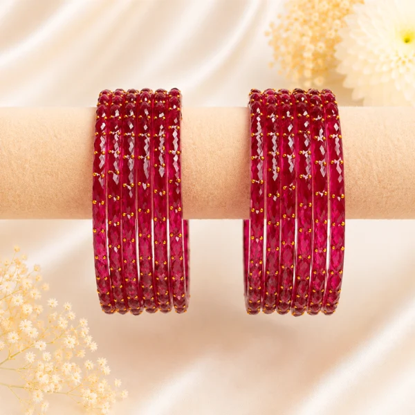 Rain Drop Glass Bangles