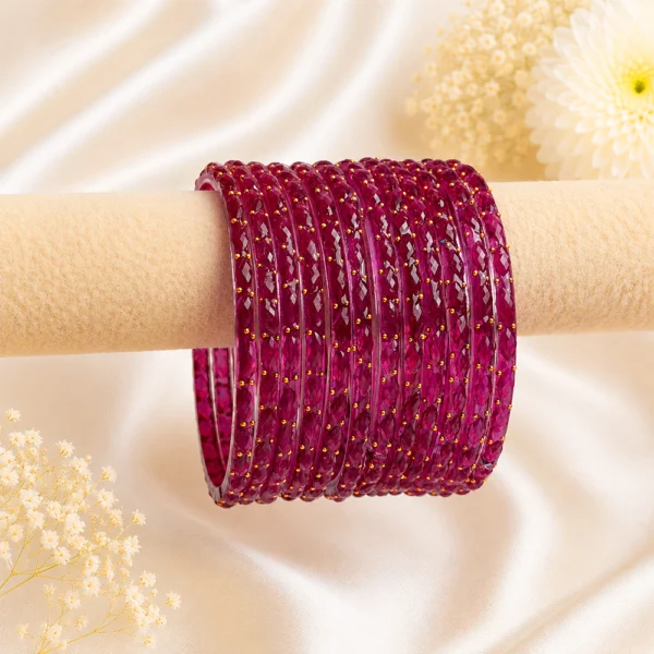 Rain Drop Glass Bangles