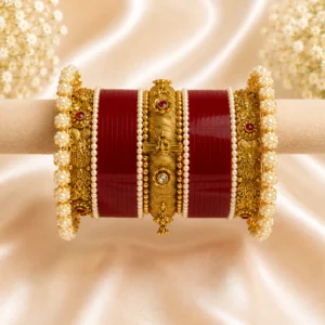 Rajwada Chura With Pearl Work
