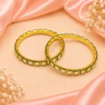 Square-Kundan Single Line Kada