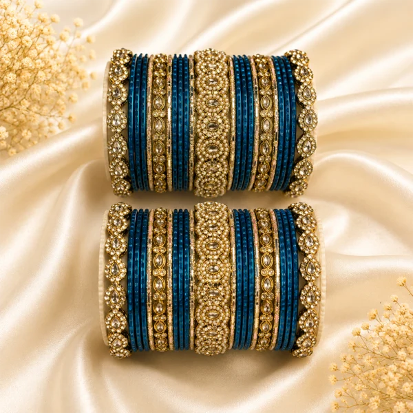 Stones Kada Bangle Set