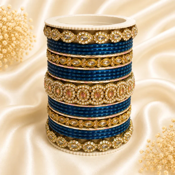Stones Kada Bangle Set