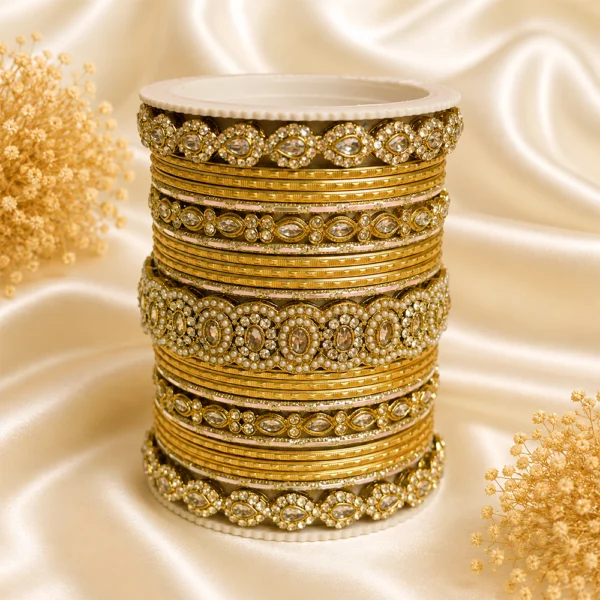 Stones Kada Bangle Set