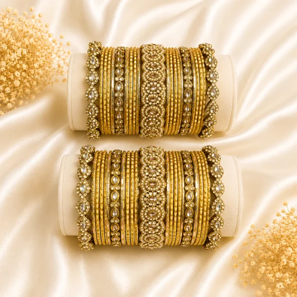 Stones Kada Bangle Set