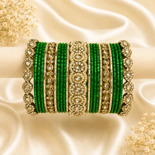 Stones Kada Bangle Set