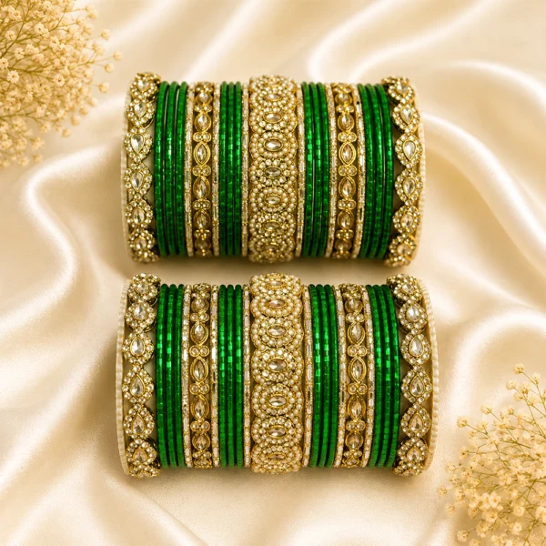 Stones Kada Bangle Set