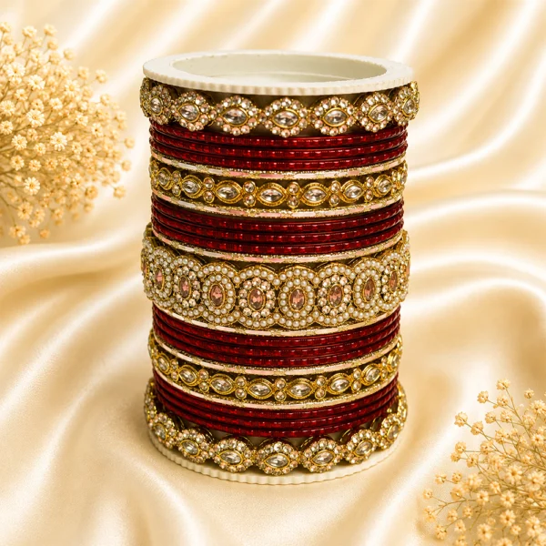 Stones Kada Bangle Set