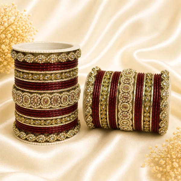 Stones Kada Bangle Set