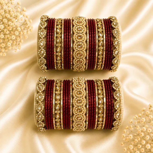 Stones Kada Bangle Set