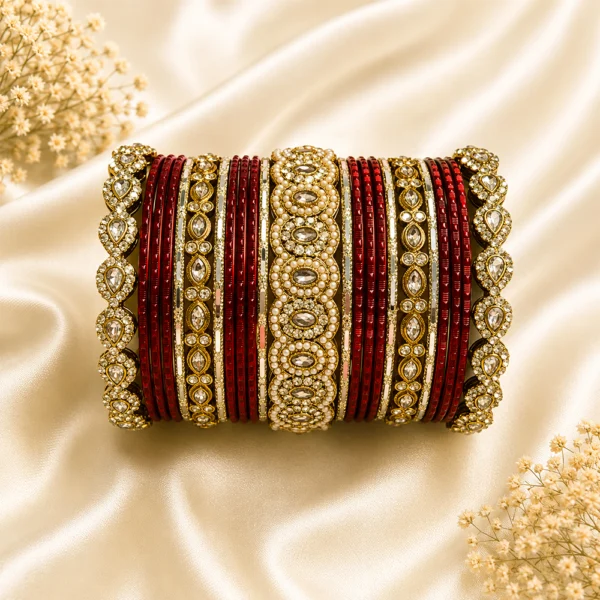Stones Kada Bangle Set