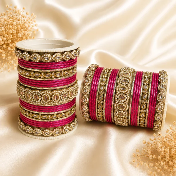 Stones Kada Bangle Set
