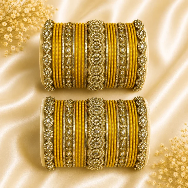 Stones Kada Bangle Set