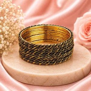 Twisted Design Metal Bangle (2)