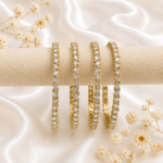 Premium AD Sleek eye Shaped bangles