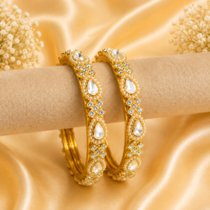 Drop Stones Glass Kada