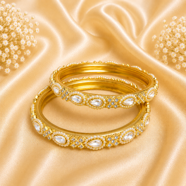 Drop Stones Glass Kada